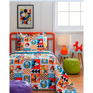 Coleção Colcha edredom Dupla Face Solteiro Mickey Friendship em Oferta na Shopee