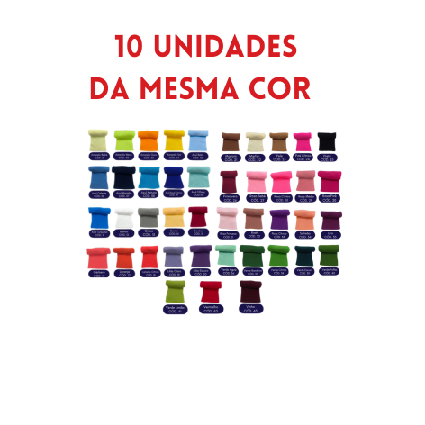 Imagem Meias de Seda para ARTESANATO Oriental 10 unidades DA MESMA COR Lisas Kit Artesanato