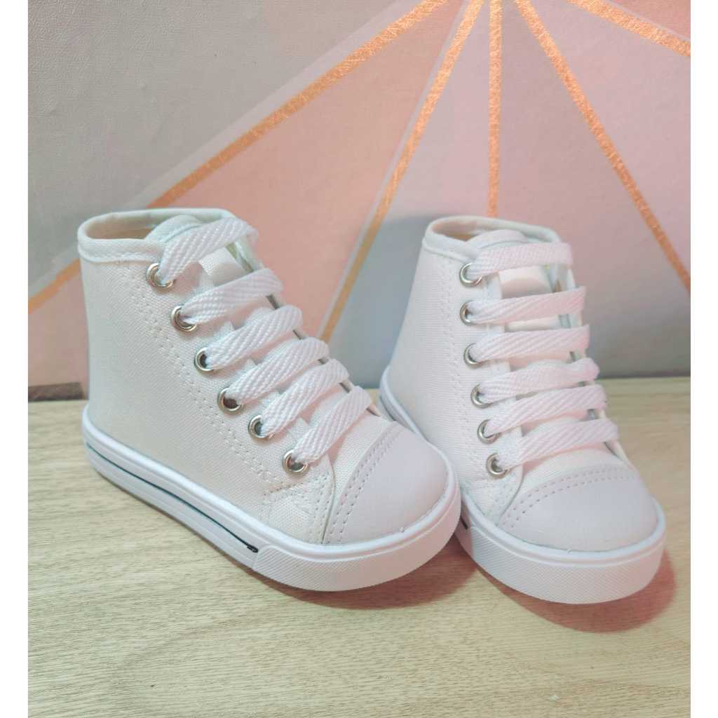 Tênis Cano Alto Branco Para Customização em Oferta na Shopee