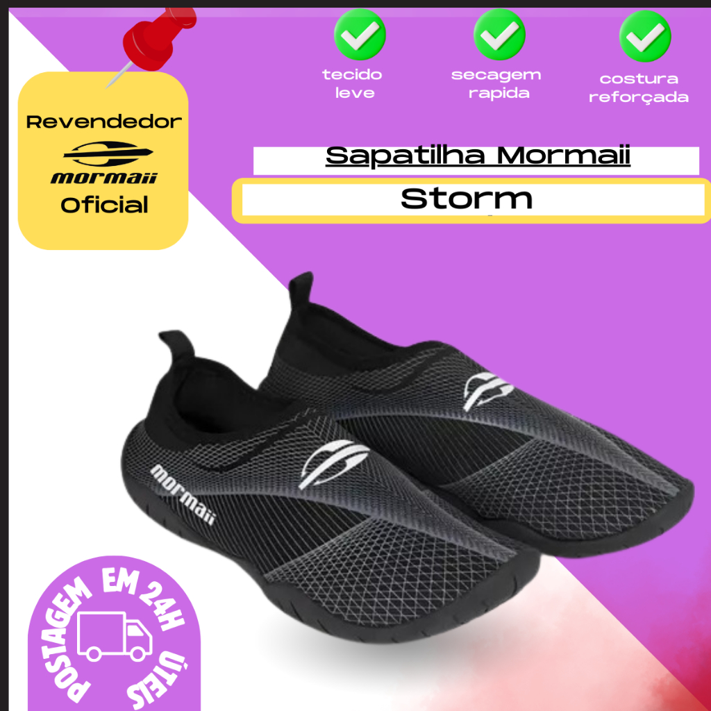 Sapatilha Neoprene Storm Antiderrapante Mormaii Esportes