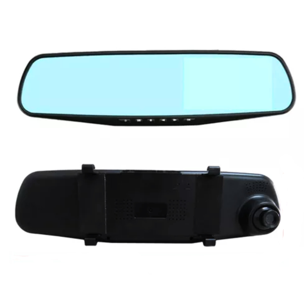 Retrovisor Monitor C/ Filmadora Frontal e Camera de Ré - Tiger Auto