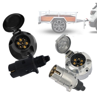 Kit Tomada Engate Reboque 6 Polos 7 Polos Completo Para Carretinha Carreta Carro Resistente em Oferta na Shopee