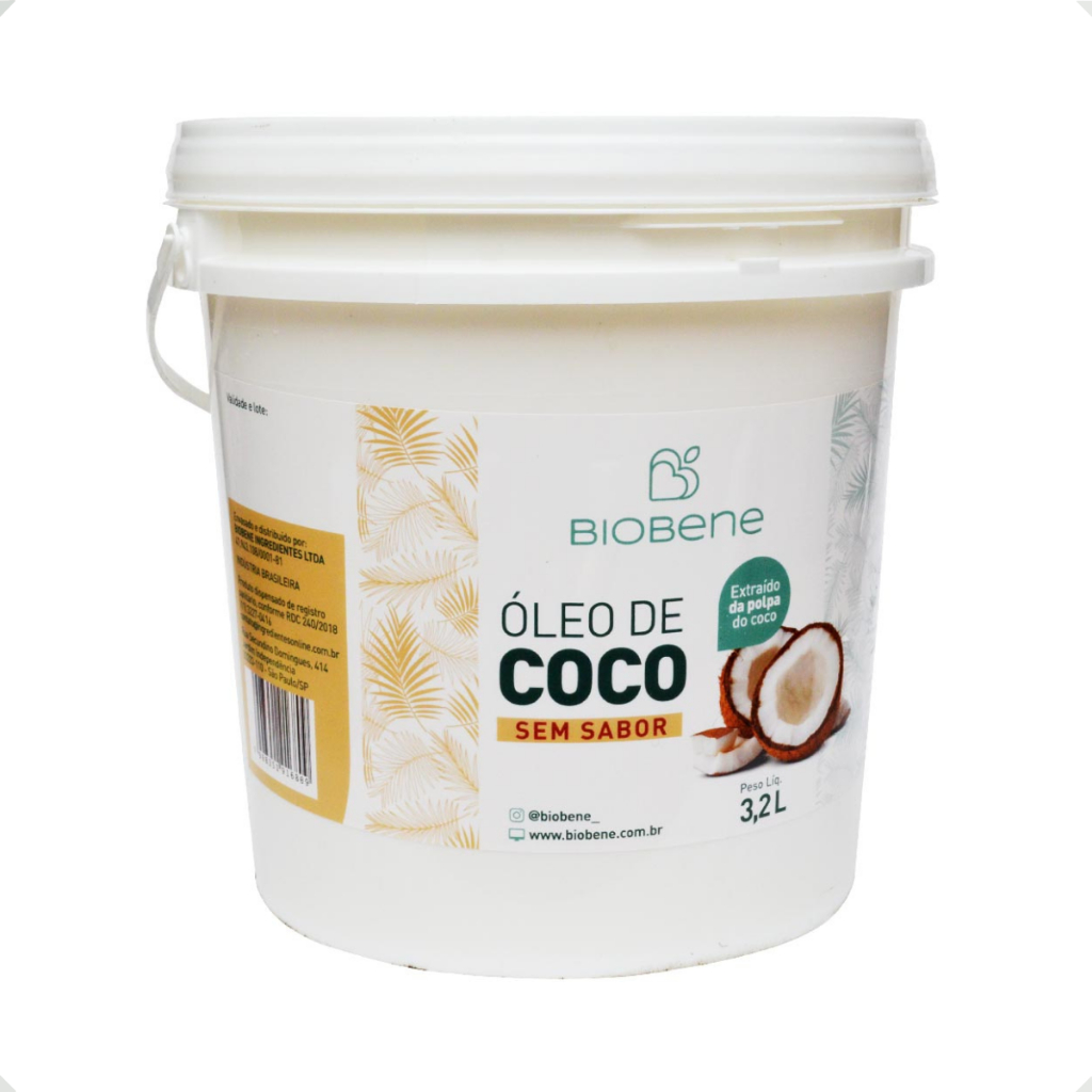 Óleo De Coco Extraído Da Polpa Sem Sabor Biobene 3,2l em Oferta na Shopee