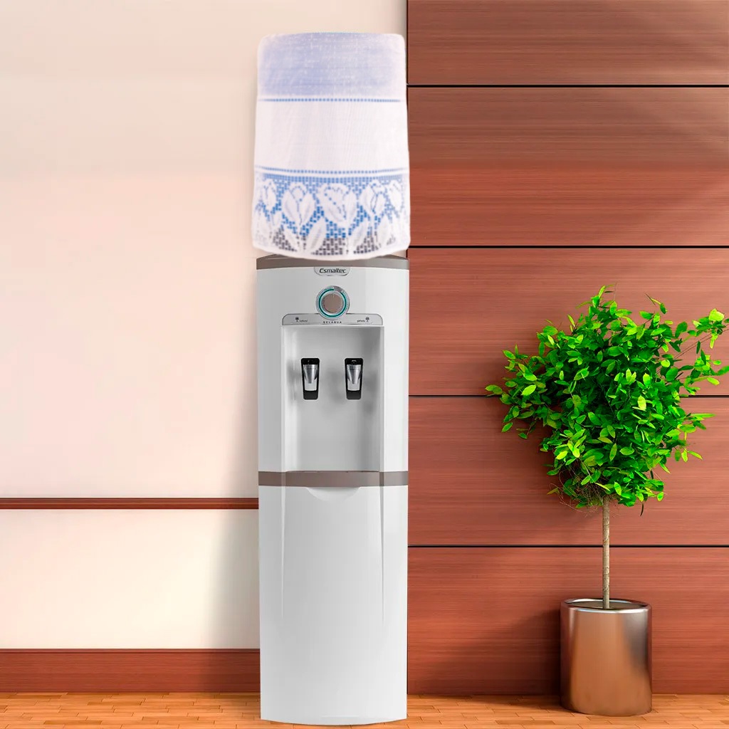 Capa Para Galão De Agua Cozinha - Renda - 20 Litros Com Desenho de Tulipas