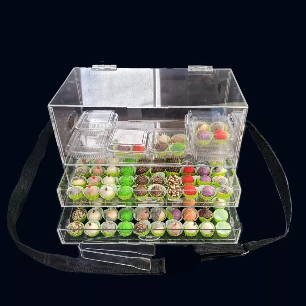 Expositor Para 16 caixinhas ou brownies + 2 Gavetas para 100 Brigadeiros Avulsos — imagem 2 de 2