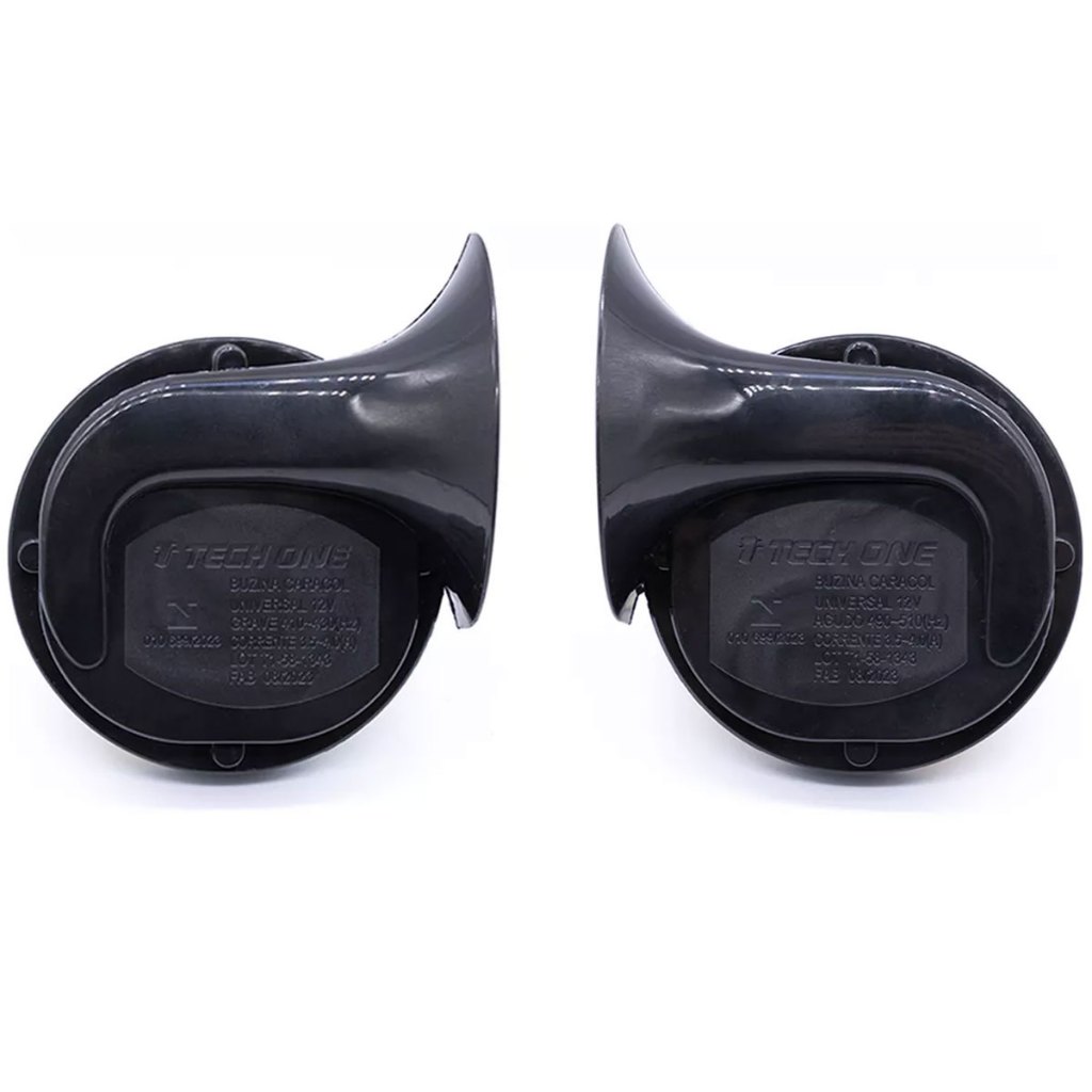 Buzina Caracol Dupla Universal Para Todos Os Carros 2 terminais 12v Grave E Agudo Promoção