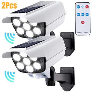 kit 2 Câmera Falsa Sensor Presença Com 77 Led 60W Antifurto Ladrão Refletor Solar em Oferta na Shopee