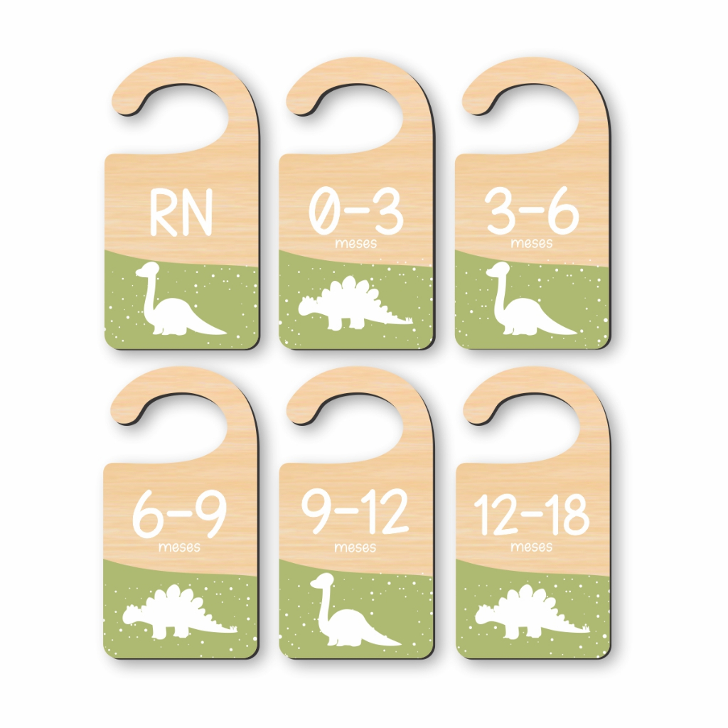 Organizador De Cabides E Separador Bebê Dino Dinossauro Rex Menino Mdf em Oferta na Shopee