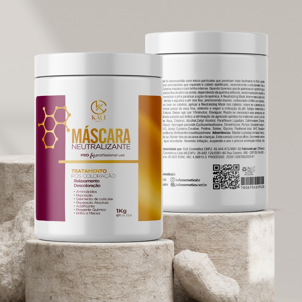 Repositor De Massa Máscara Neutralizadora 1kg Kali Cosmetics em Oferta na Shopee