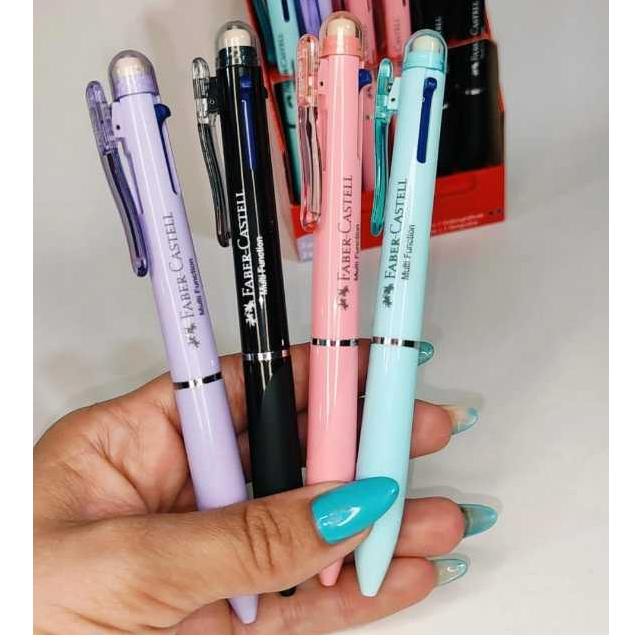 Lapiseira 0.7 e Caneta Esferográfica, 3 em 1, Faber-Castell em Oferta na Shopee