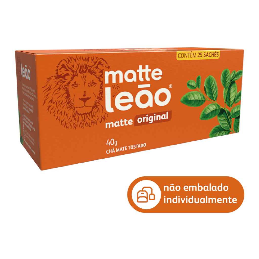 Chá Matte Leão Original- Caixa com 25 Unidades em Oferta na Shopee