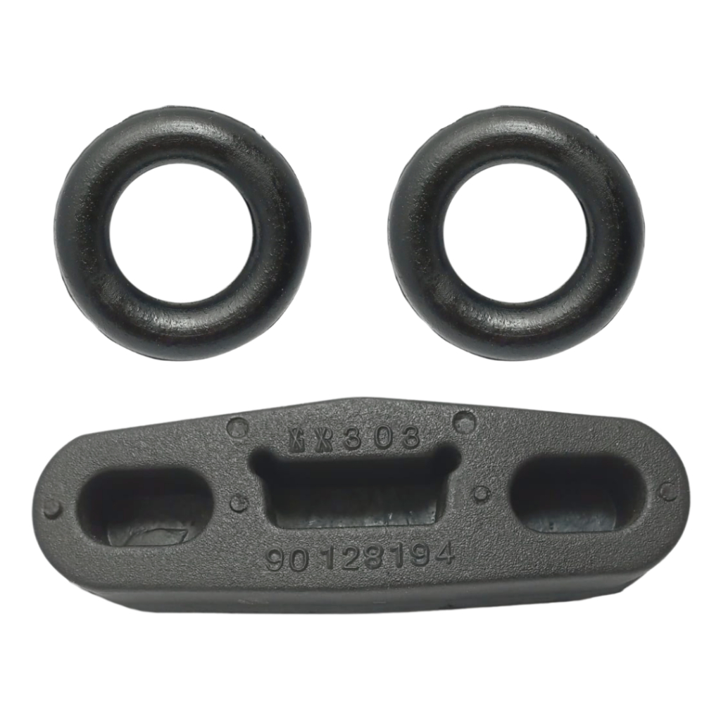 Kit Borracha / Coxim Escapamento Kadett Monza 3 Pç Reforçada