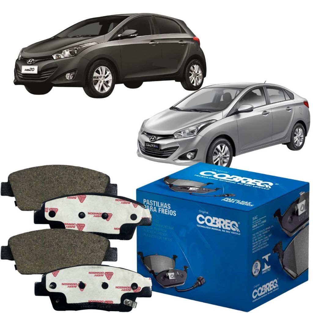 Pastilha De Freio Dianteira Hb20 Hb20s 2012 Á 2019