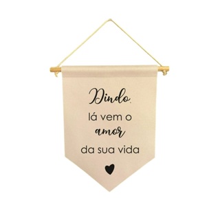 Flamula para casamento dindo lá vem o amor da sua vida em Oferta na Shopee