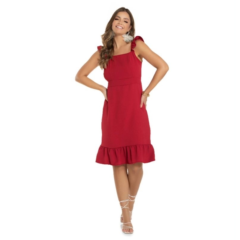 vestido bright girls em crepe