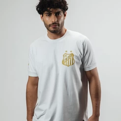 Camisa Santos Pelé Retrô Mil Gols Branca Edição Limitada Masculina Oficial