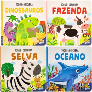 Livro Toque e Descubra com Varias Texturas em Oferta na Shopee