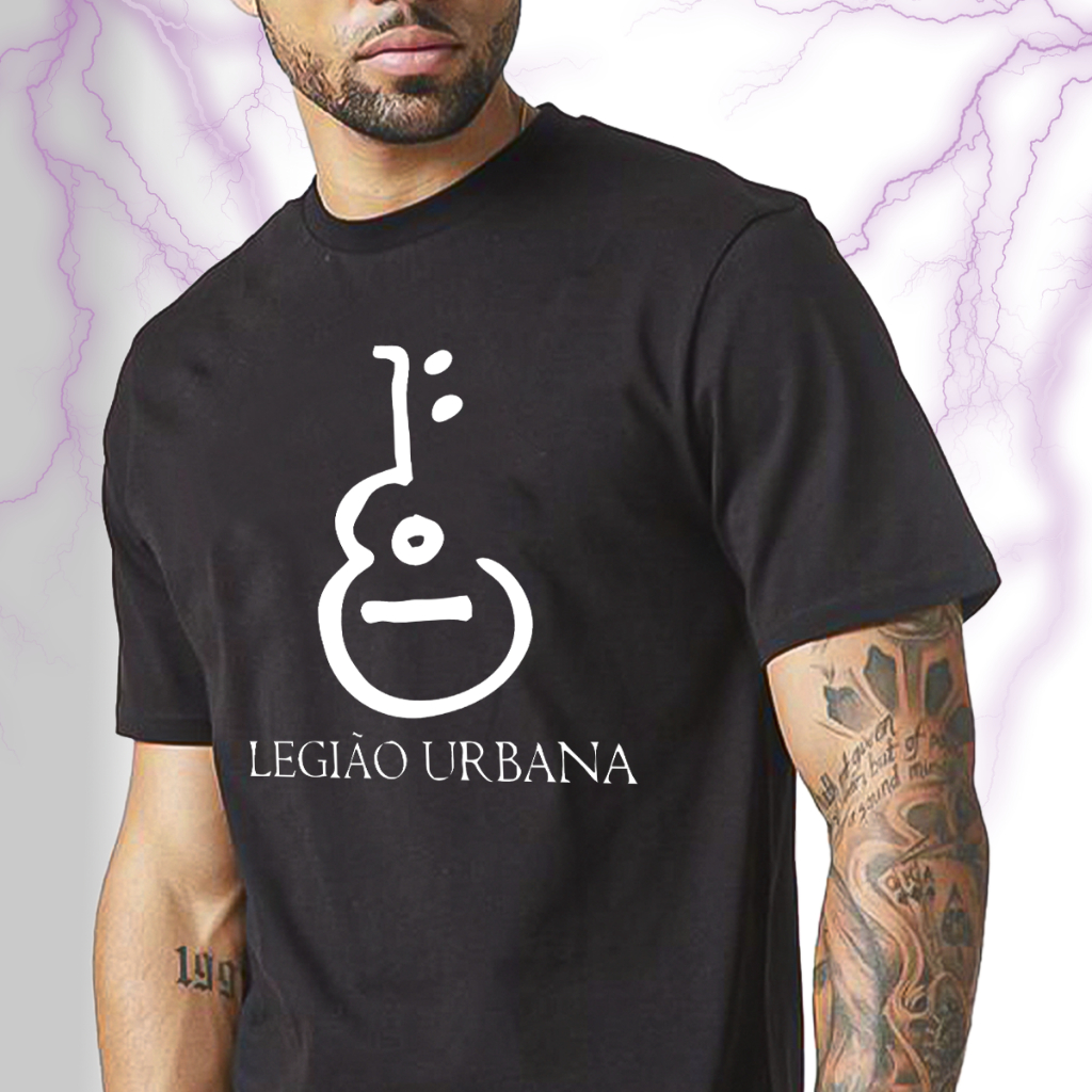 Camisa Camiseta Legião Urbana Banda de Rock Unissex 100% Algodão em Oferta na Shopee