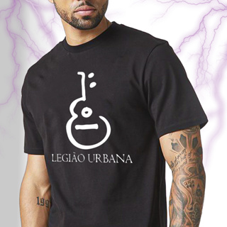 Camisa Camiseta Legião Urbana Banda de Rock Unissex 100% Algodão em Oferta na Shopee