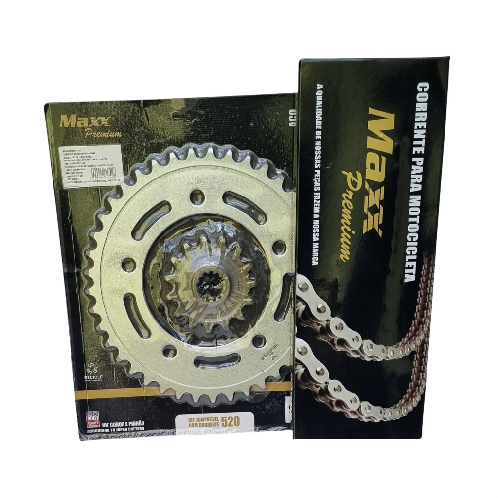 Kit Relação Transmissão Maxx Premium Cb 500f Cb 500x Com Retentor 13-19 em Oferta na Shopee