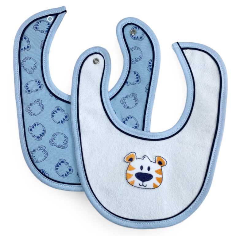 Babador RN de Bebe Alta Absorção fecho de botão Impermeável confortável 2 un Cha Revelação