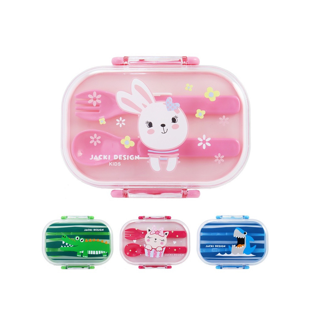 Marmita Infantil de 2 Andares com Talheres – Livre de BPA e Prática em Oferta na Shopee