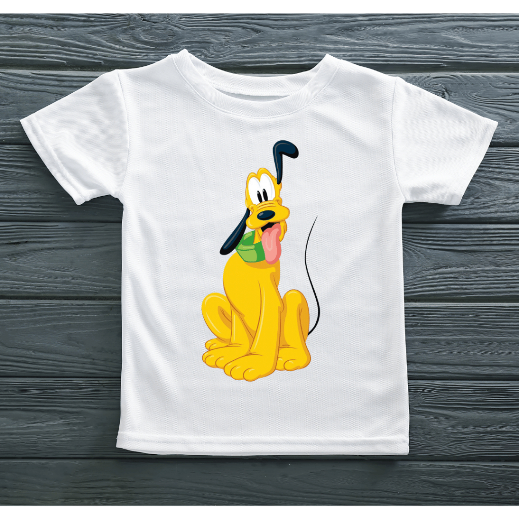 Camiseta Unissex Pluto Infantil Plus Size