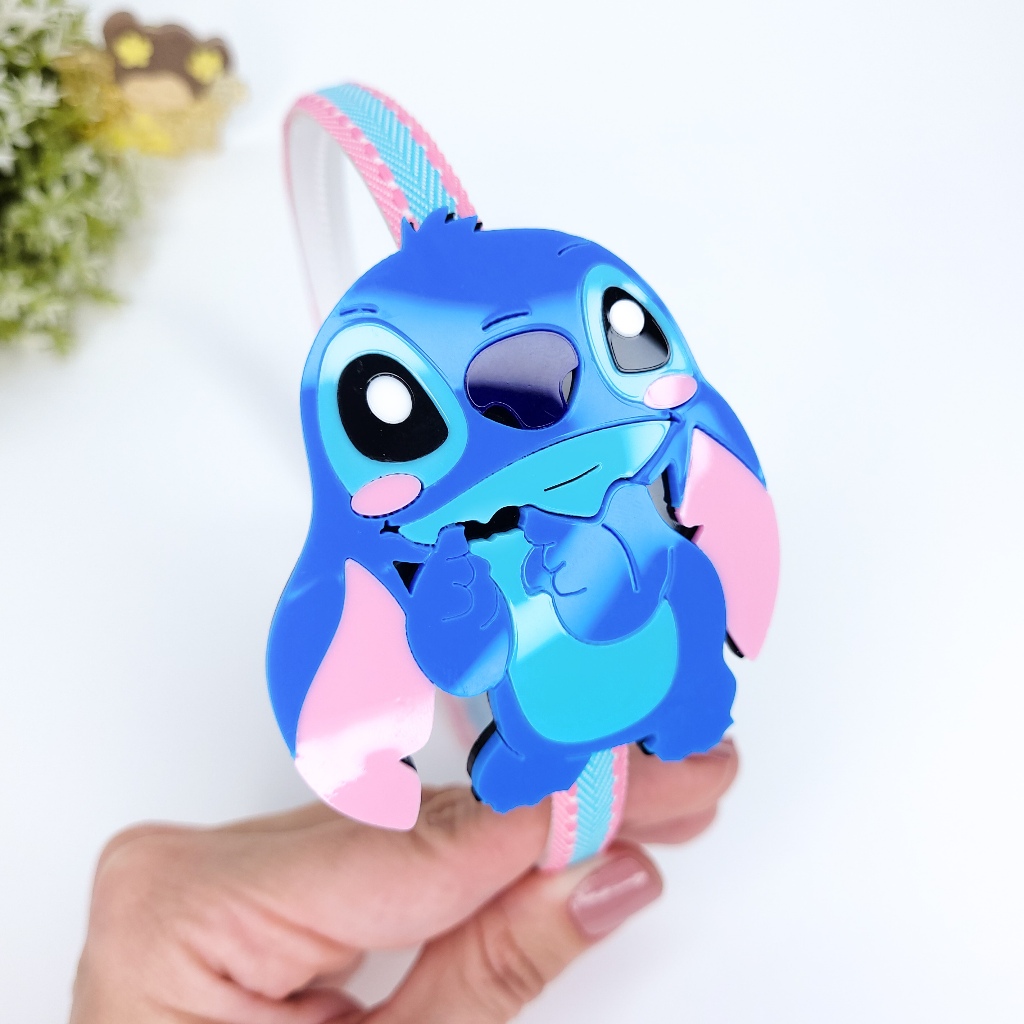 Tiara STITCH Acrílico Alta Qualidade / Tiara Infantil / Arco Infantil / Acessório de Cabelo / Aniversário Lilo Stitch em Oferta na Shopee