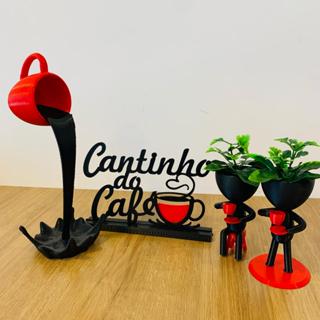 cantinho do café bob com plantas xícara flutuante decoração em Oferta na Shopee