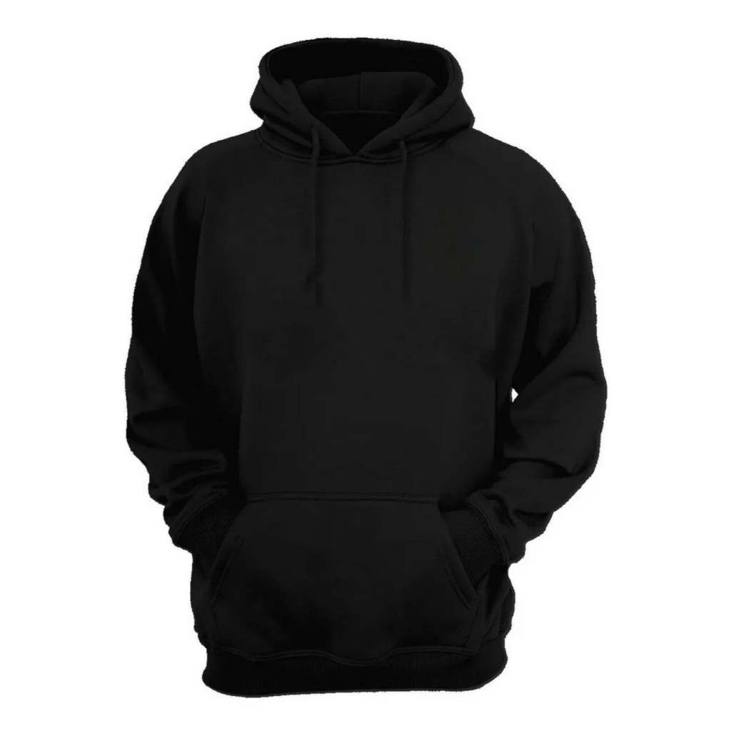Moletom Com Capuz Modelo Canguru Casaco liso Sem Estampa Flanelado De Frio Masculino E Feminino