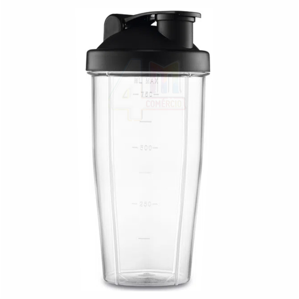 Kit Copo Shake e Tampa Compatível Liquidificador Arno Actimix ToGo LQ01