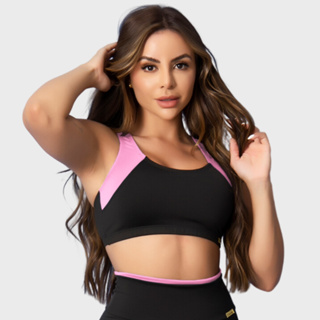 Top Fitness Feminino Premium Detalhe Frente Tarelles em Oferta na Shopee