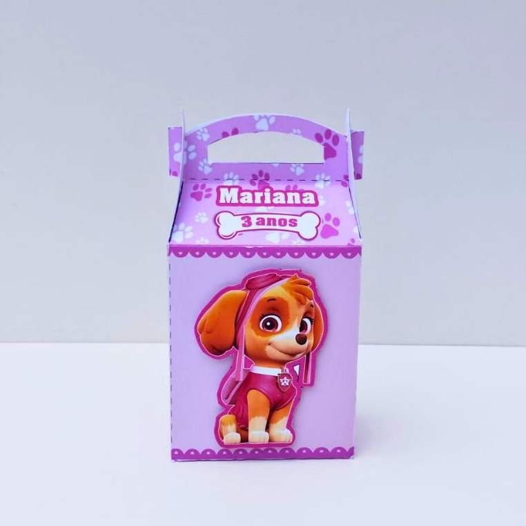 Caixa Maletinha Patrulha Canina Skye | Lembrancinhas | Caixas Personalizadas | Festa Infantil | Kit Aniversario