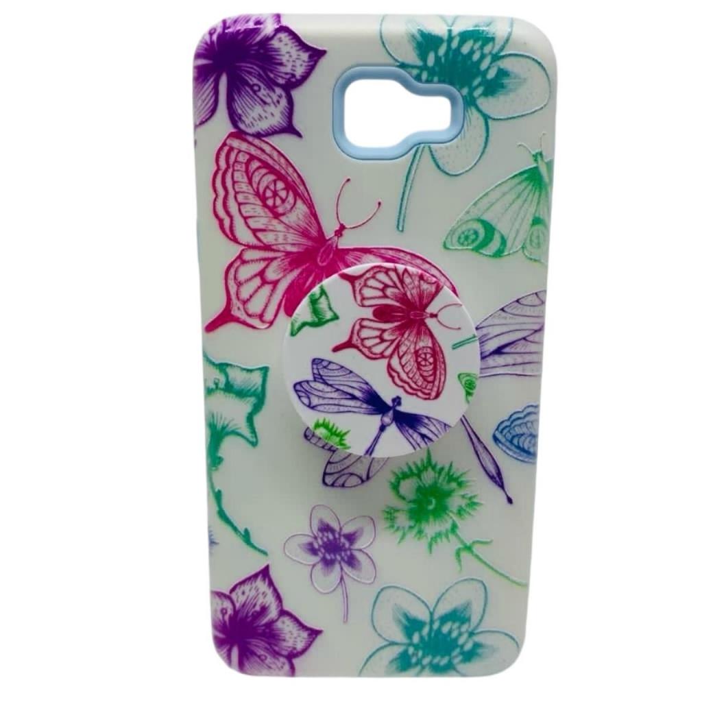 Capinha de Celular Para Samsung Galaxy J7 Prime / J5 Prime Com Suporte Para Dedos