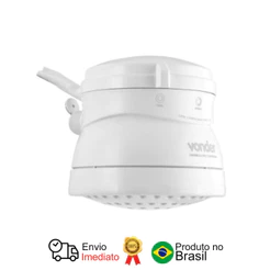 Ducha Chuveiro Elétrico 3 Temperaturas 127v Branco Vonder Potência 5400 W