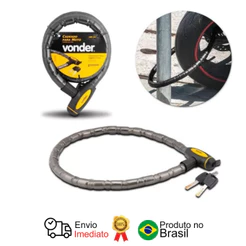 Cadeado Para Moto 100 Cm Com Chave Vonder