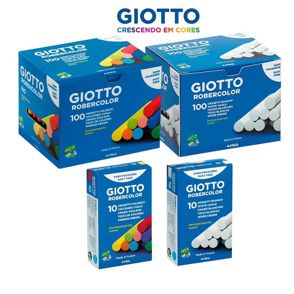 Giz Escolar Robercolor Giotto hipoalergênico