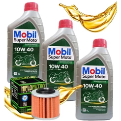 Troca de Óleo Bmw G650 Gs / F650 Gs Mobil 10w40 + Filtro Hiflo