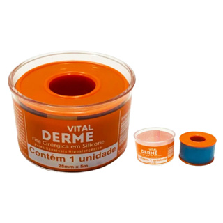 Fita Cirúrgica De Silicone 2,5cm X 5 Metros - Vital Derme em Oferta na Shopee