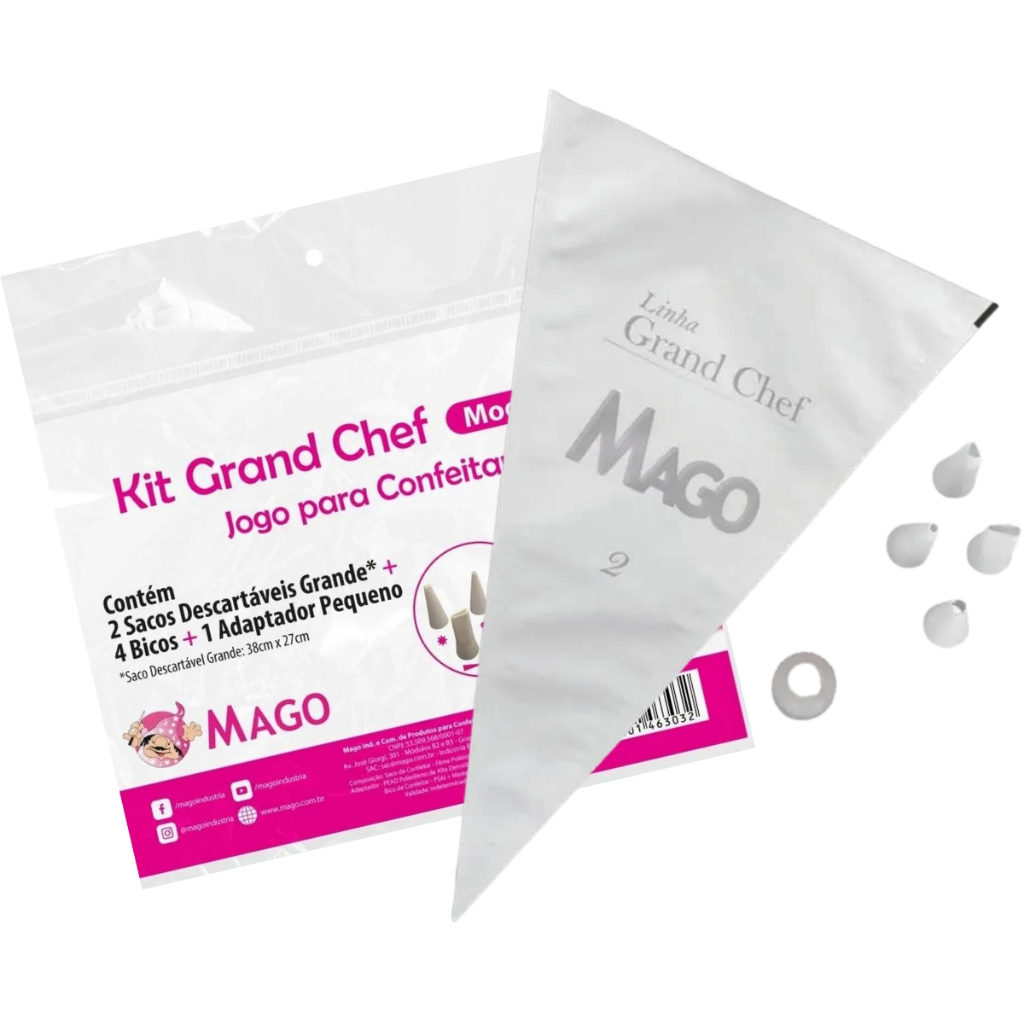 Kit Para Confeitar Grand Chef N.02 Mago