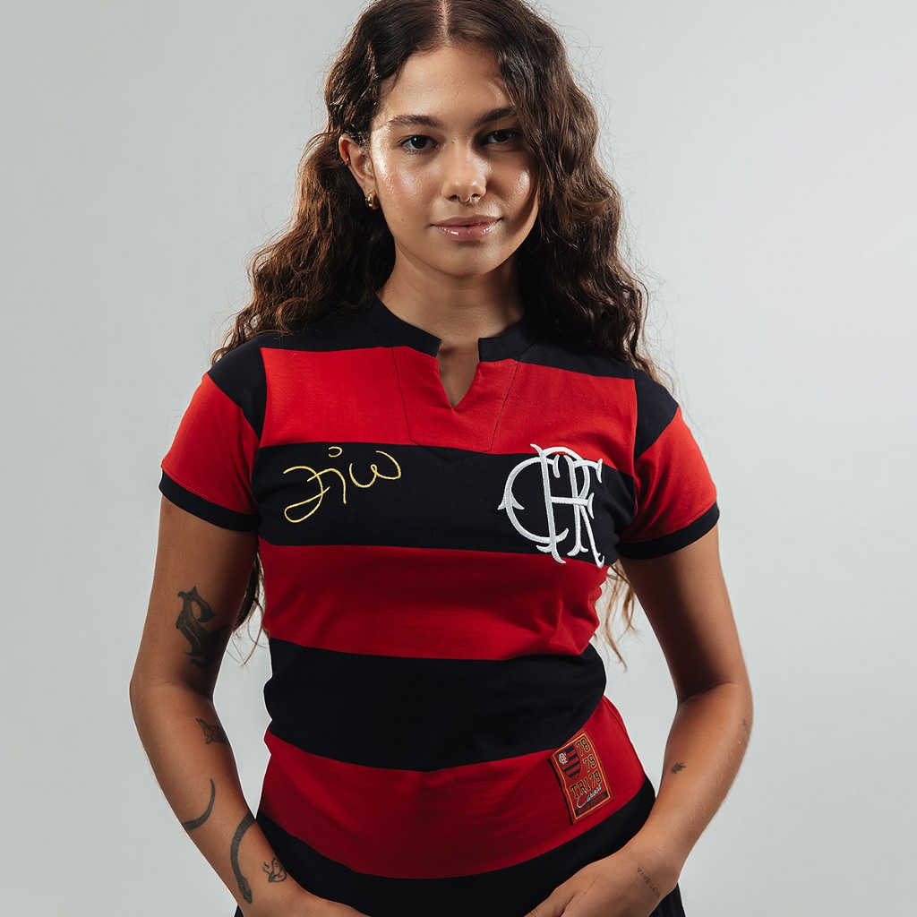 Camisa Flamengo Retrô Tri Zico Feminina - Women Clothes