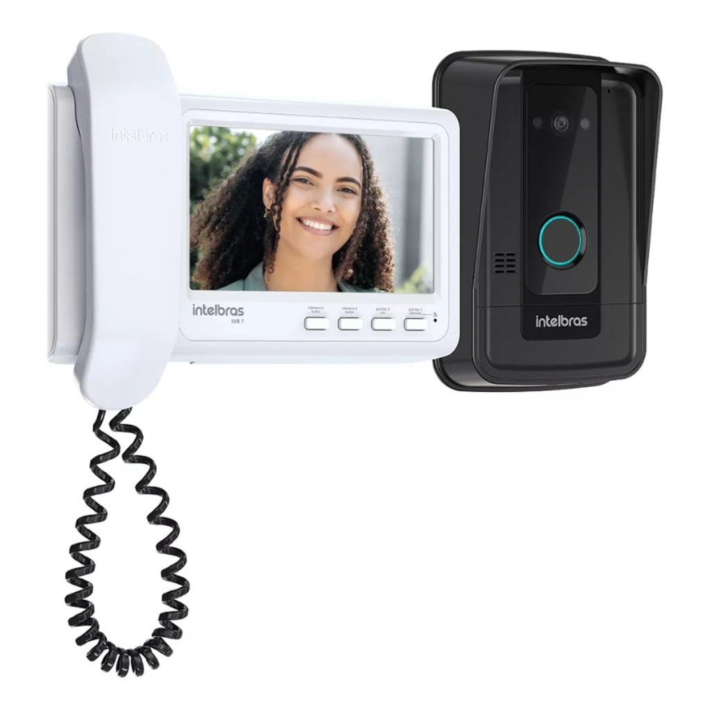 Video Porteiro Eletrônico Interfone Campainha Com Video Intelbras Tela 7 Polegadas Bivolt