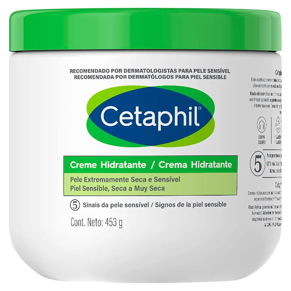 Cetaphil Hidratante Corporal Pele Seca e sensivel Pote 453g