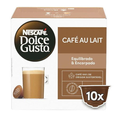Cápsula Café Au Lait Com 10 Unidades Dolce Gusto em Oferta na Shopee