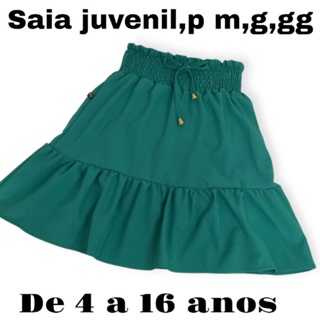 saia infanto juvenil. Saia de criança. saia  para crianças, moda infanto-juvenil menina, adolescente em Oferta na Shopee