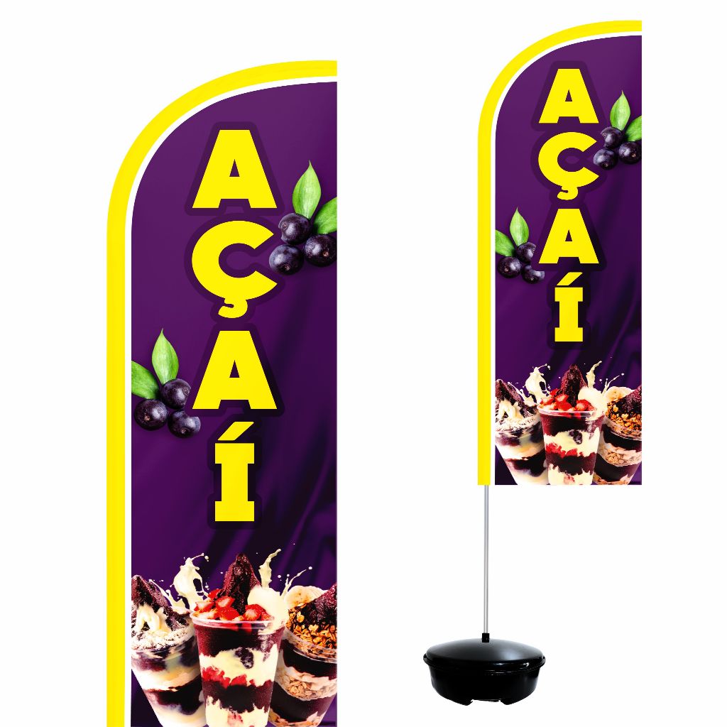 Wind Banner Completo 2,10m Açaí M3