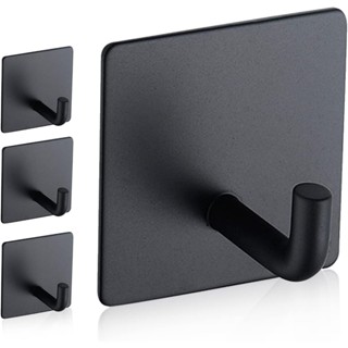 Kit 3 Ganchos Adesivos Preto Metal - Cabideiro de Parede Cozinha e Banheiro em Oferta na Shopee