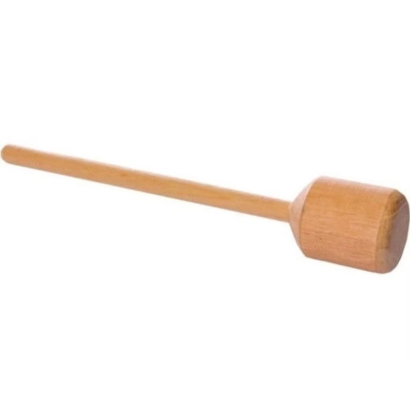 Kit De 2 Amassador Socador de feijão de madeira crua