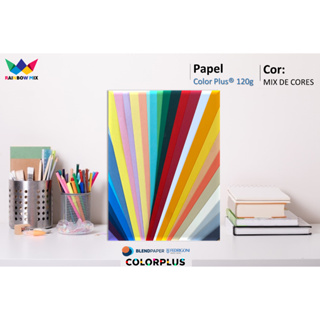 Papel Color Plus 120g - A4 Massa Colorida - 50 Folhas várias cores em Oferta na Shopee