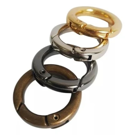 20 Peças 18mm/25mm/30mm/35mm Mosquetão Argolas Articuladas para Bolsas de Crochê e Artesanato em Geral 20 Peças 18mm/25mm/30mm/35mm Mosquetão Argolas Articuladas para Bolsas de Crochê e Artesanato em Geral